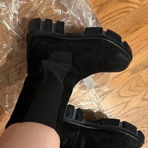 Free People Black Ankle Boots